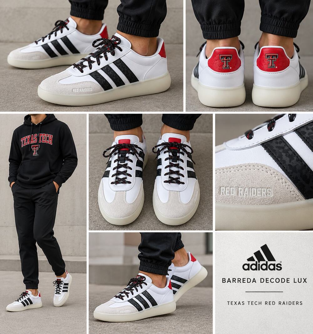 Adidas Barreda Decode Lux Texas Tech Red Raiders Shoes Men’s 9.5 NWT KJ9195